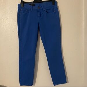 J.Crew Toothpick Ankle Jeans Bright Cerulean Blue Size 29